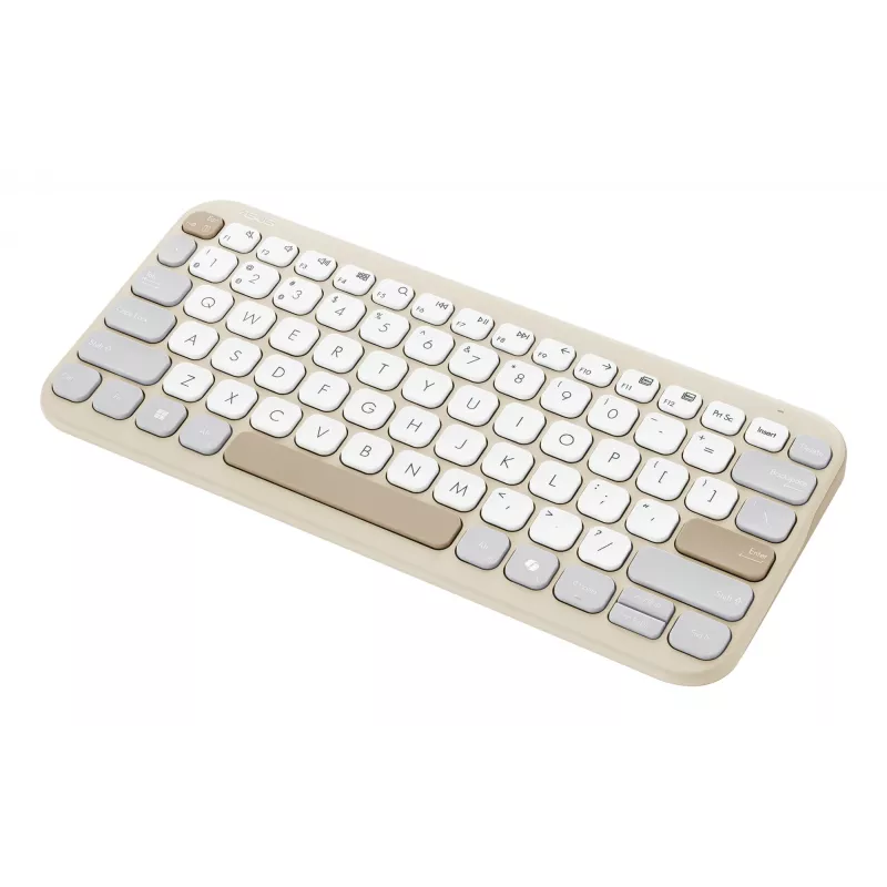 ASUS Marshmallow KW100 belaidė klaviatūra Bluetooth QWERTZ smėlio, pilka, balta