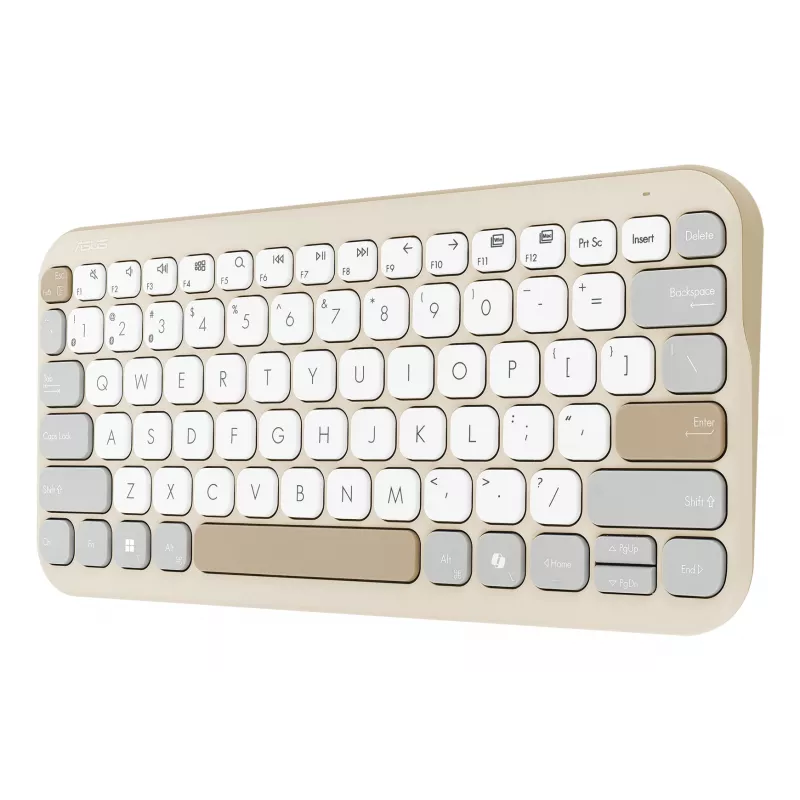 ASUS Marshmallow KW100 belaidė klaviatūra Bluetooth QWERTZ smėlio, pilka, balta