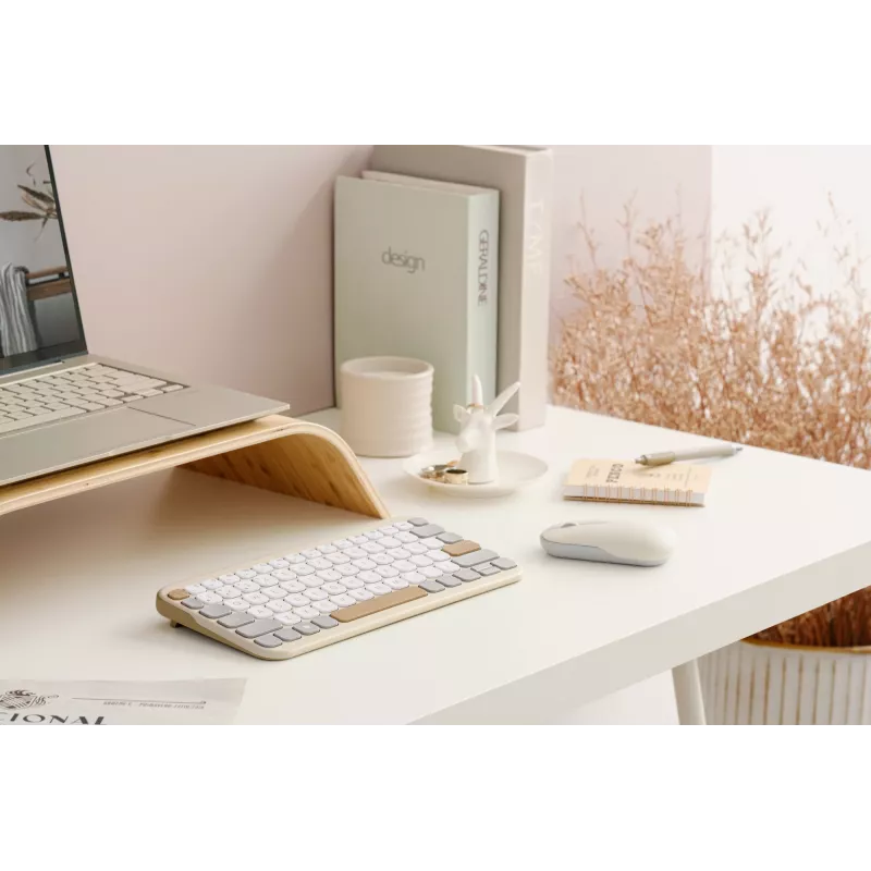 ASUS Marshmallow KW100 belaidė klaviatūra Bluetooth QWERTZ smėlio, pilka, balta
