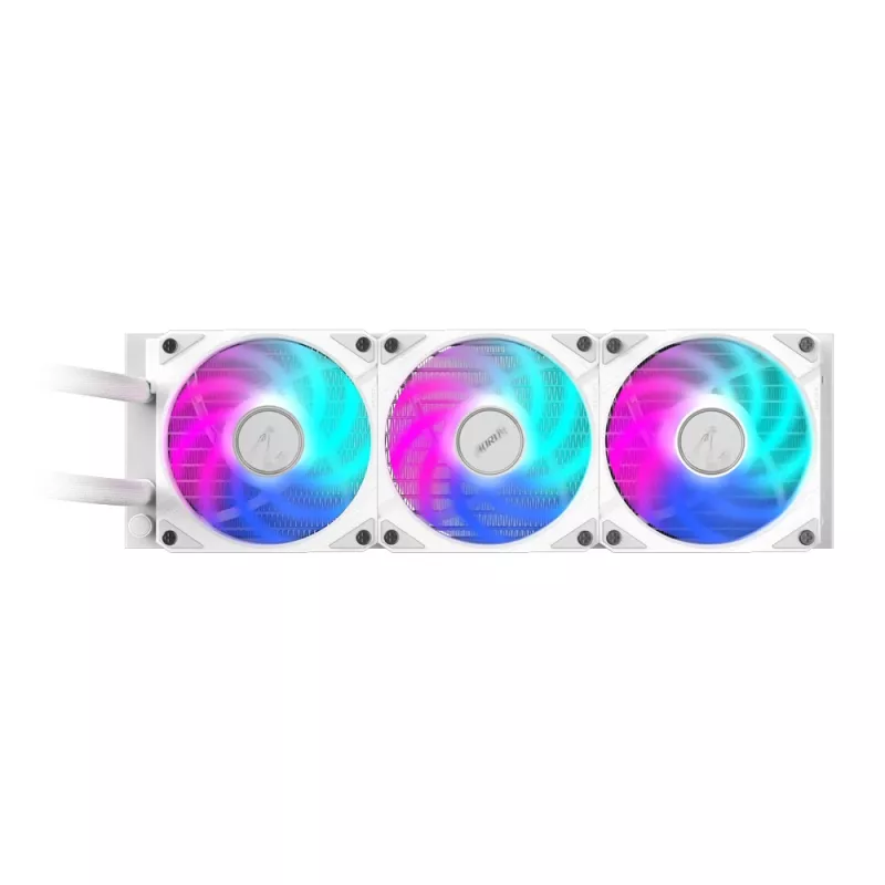 GIGABYTE AORUS WATERFORCE II 360 ICE AIO skysčio aušintuvas procesoriui - 3x120mm ARGB ventiliatoriai, slydimo fiksavimo mechanizmas, DAISY-CHAIN, suderinamas su Intel LGA 1851 ir AMD AM5