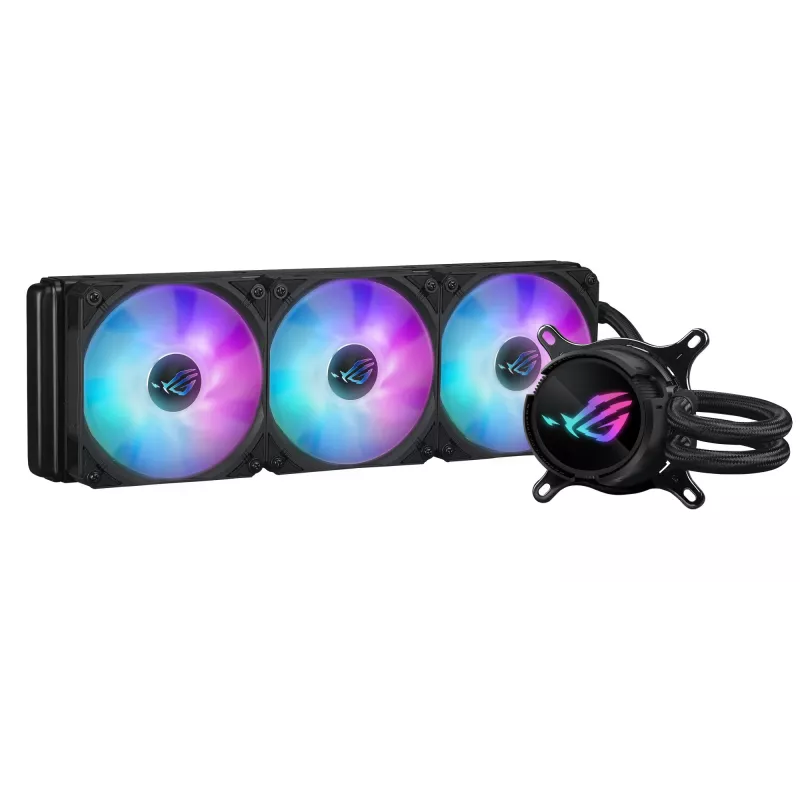 ASUS ROG Strix LC III 360 ARGB skysčio aušinimo rinkinys procesoriui, 12 cm, juodas