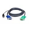 ATEN USB KVM laidas 5 m, VGA, juodas, HDB-15 + USB A, SPHD-15, vyriškas