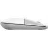 HP Z3700 keraminė balta belaidė pelė, ambidekstrinė, optinė, RF belaidė, 1200 DPI, sidabrinė, balta