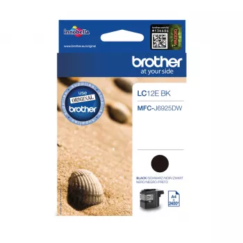 Brother LC12EBK rašalo kasetė, 1 vnt., originali, juoda