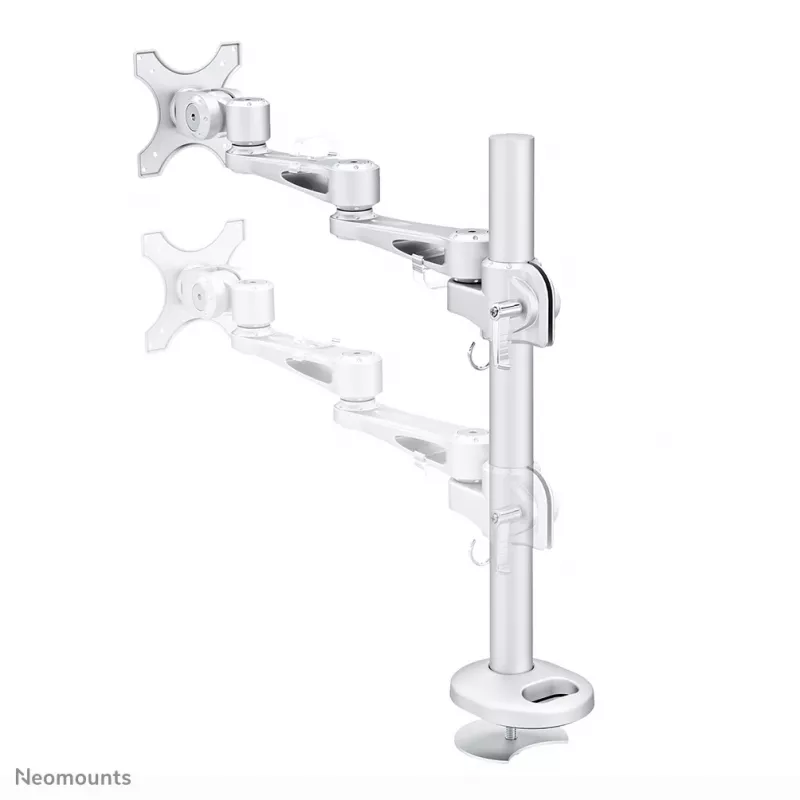 Neomounts FPMA-D935G Monitor laikiklis 10-30 colių, Grommet, 10 kg, 25,4 cm (10 col.), 76,2 cm (30 col.), 100 x 100 mm, sidabrinis