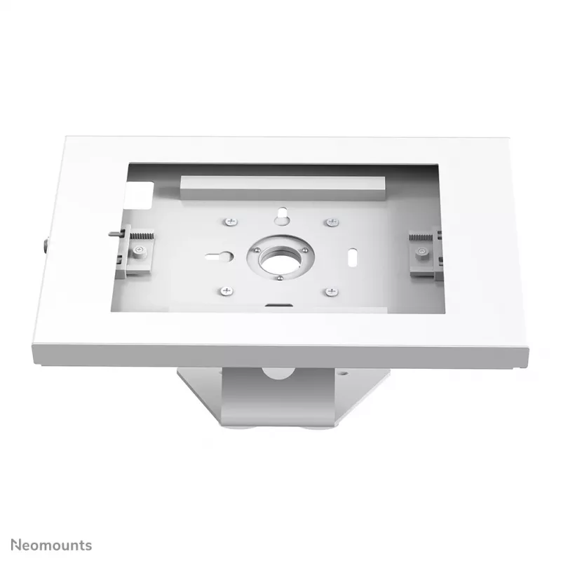 Neomounts DS15-630WH1 planšetinio kompiuterio stovas stalviršiui ir sienai 9,7-11 colių – su užraktu