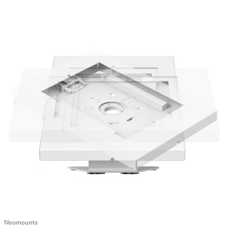 Neomounts DS15-630WH1 planšetinio kompiuterio stovas stalviršiui ir sienai 9,7-11 colių – su užraktu