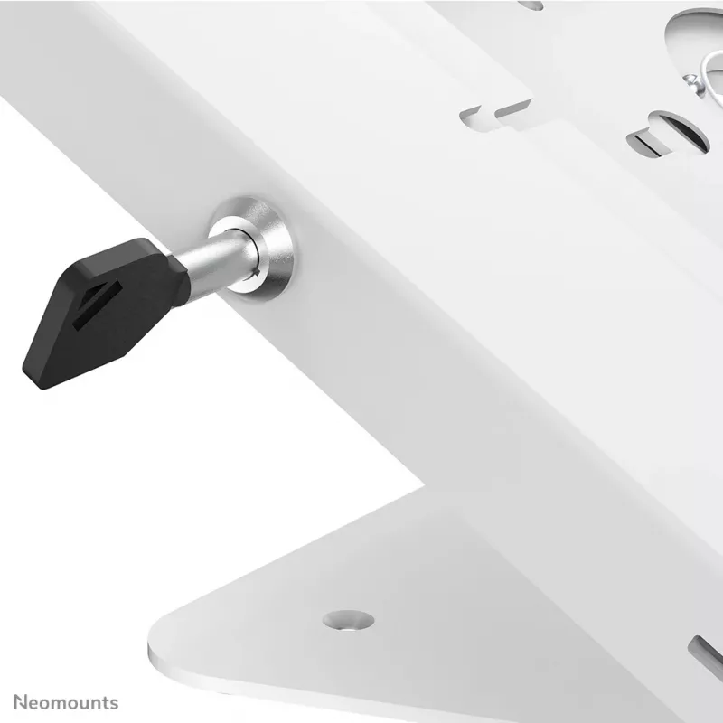 Neomounts DS15-630WH1 planšetinio kompiuterio stovas stalviršiui ir sienai 9,7-11 colių – su užraktu