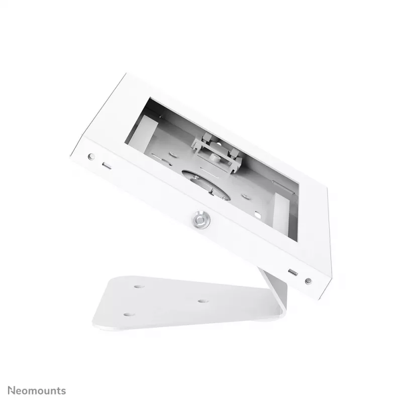 Neomounts DS15-630WH1 planšetinio kompiuterio stovas stalviršiui ir sienai 9,7-11 colių – su užraktu