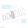 Neomounts DS15-630WH1 planšetinio kompiuterio stovas stalviršiui ir sienai 9,7-11 colių – su užraktu