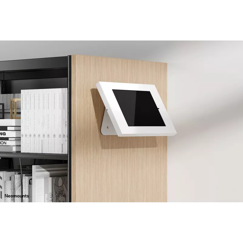 Neomounts DS15-630WH1 planšetinio kompiuterio stovas stalviršiui ir sienai 9,7-11 colių – su užraktu