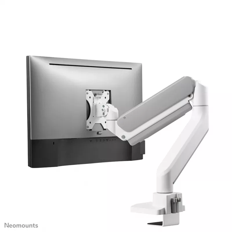 Neomounts DS70-450WH1 monitoriaus laikiklis 17-42 colių – dujinė spyruoklė – Topfix – 180° stabdis