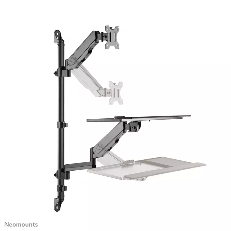 Sieninė reguliuojamo aukščio darbo stotis Neomounts WL90-325BL1, maks. 9 kg