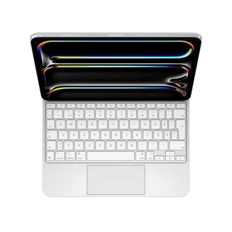 APPLE Magic Keyboard, skirta iPad Pro 11 colių M4 – švediškas išdėstymas – balta