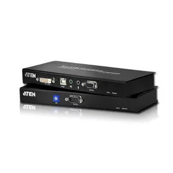 ATEN USB DVI KVM Prailgintuvas su garsu ir RS-232 (60 m), Siųstuvas ir imtuvas