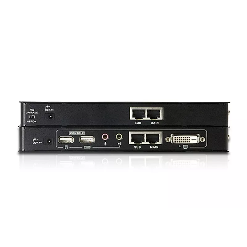 ATEN USB DVI KVM Prailgintuvas su garsu ir RS-232 (60 m), Siųstuvas ir imtuvas