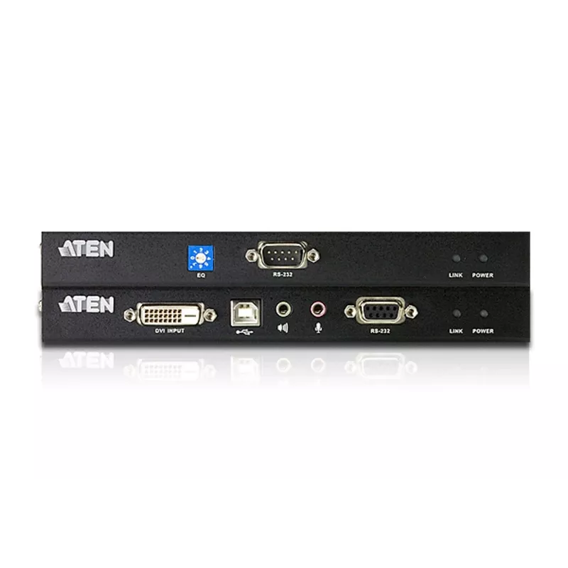 ATEN USB DVI KVM Prailgintuvas su garsu ir RS-232 (60 m), Siųstuvas ir imtuvas