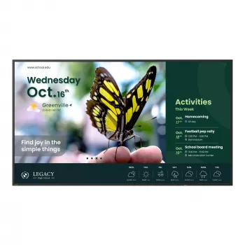BenQ ST6504 Skaitmeninė iškaba 165,1 cm (65 colių) LCD 350 cd/m² 4K Ultra HD Juoda Įmontuotas procesorius Android 18/7