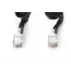 DIGITUS jungiamasis kabelis RJ10 2,00 m, CU, 4x7x0,12 mm, neekranuotas, M/M, plokščias spiralinis kabelis, juodas