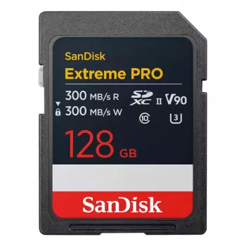 „SanDisk Extreme PRO“ 128 GB SDXC UHS-II atminties kortelė (SDSDXDM-128G-GN4IN)