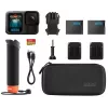 Veiksmo kamera GoPro HERO13 Black rinkinys – 5.3K Ultra HD, 27,6 MP CMOS, 240 fps, 2,27 colio LCD, 2x skaitmeninis priartinimas, stereo WAV garsas