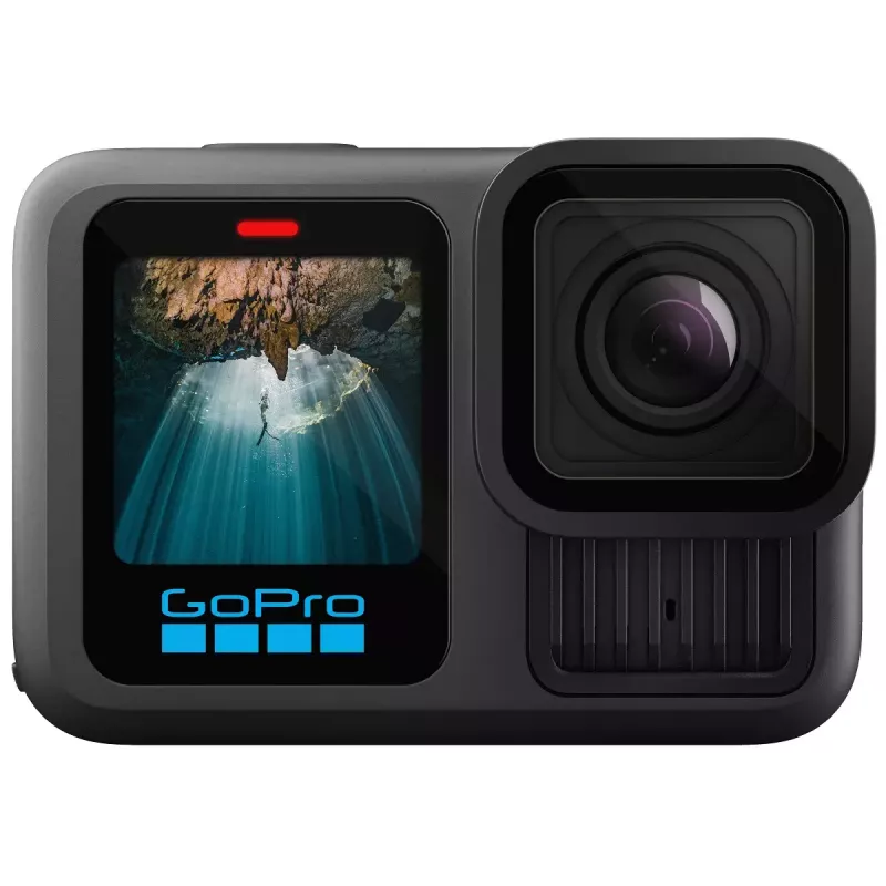 Veiksmo kamera GoPro HERO13 Black rinkinys – 5.3K Ultra HD, 27,6 MP CMOS, 240 fps, 2,27 colio LCD, 2x skaitmeninis priartinimas, stereo WAV garsas