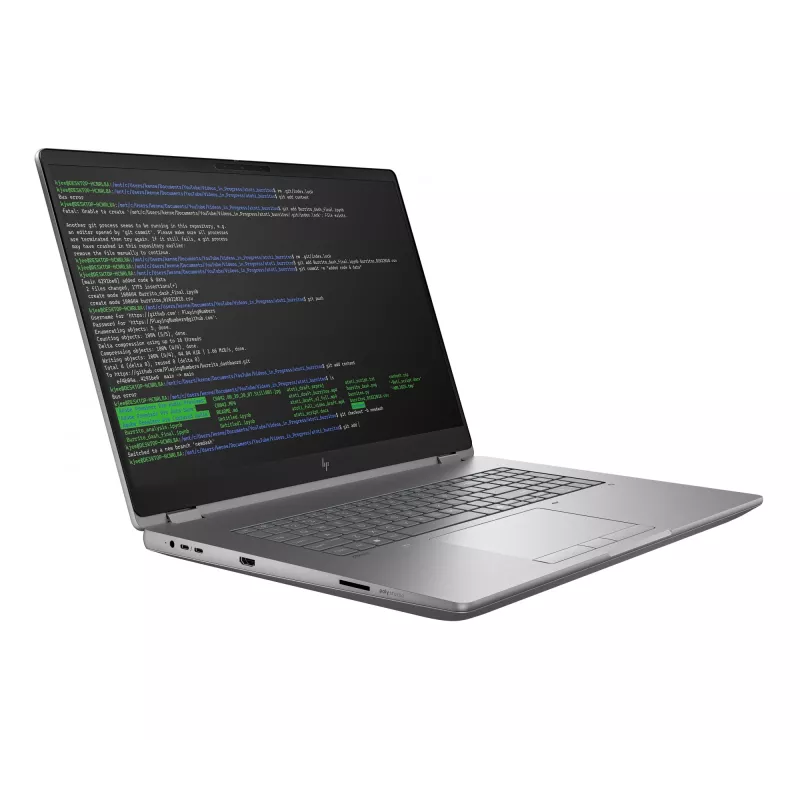 HP ZBook Fury G1i nešiojama darbo stotis su Intel Core Ultra 7, 45,7 cm (18 colių) WQXGA ekranu, 32 GB DDR5-SDRAM, Wi-Fi 7 (802.11be), Windows 11 Pro, AI kompiuteris