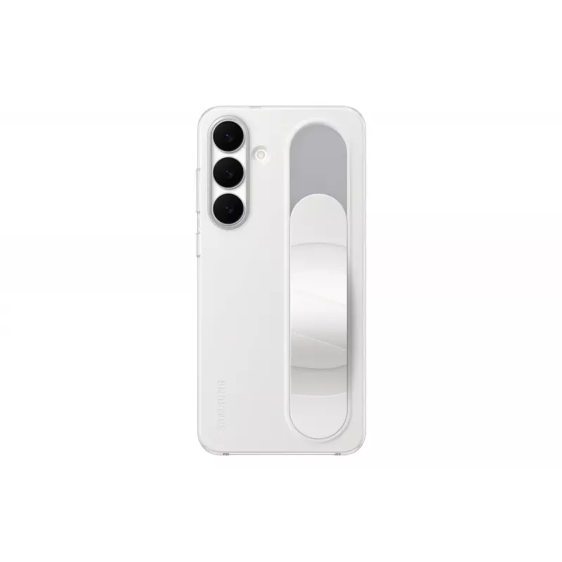 Stovimoji rankena dėklas Samsung Galaxy S25 FE — Baltas su staliniu stovu