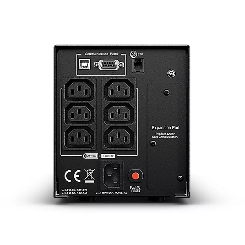 Nepertraukiamo maitinimo šaltinis CyberPower PR750ELCD, linijinis-interaktyvus, 0.75 kVA, 675 W, 6 lizdai C13