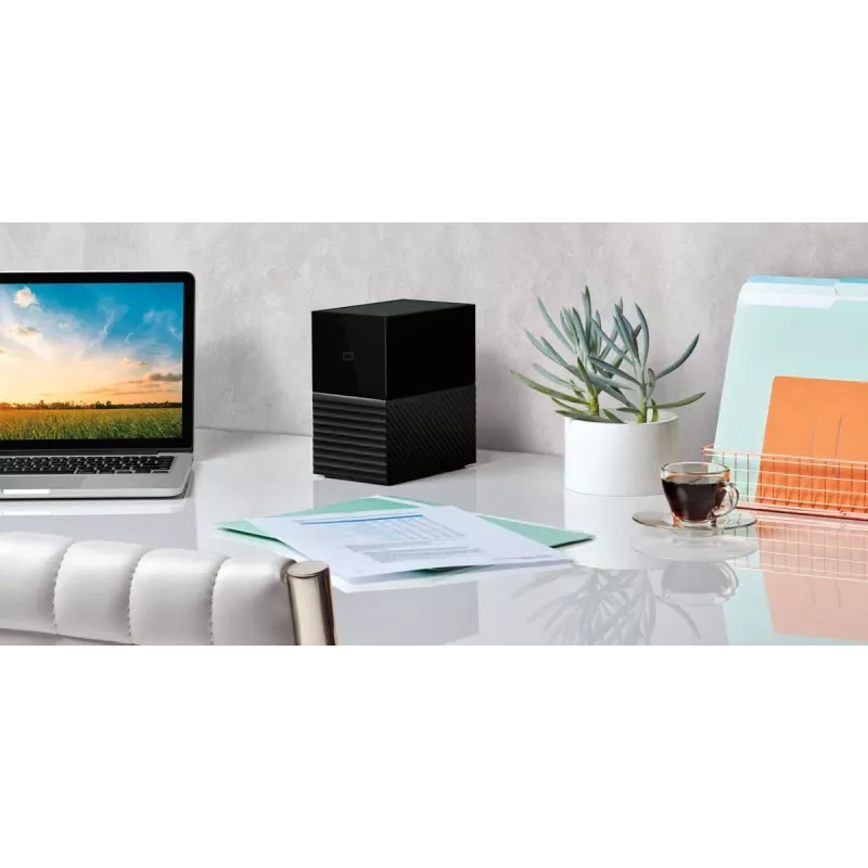 WESTERN DIGITAL My Book Duo 36TB išorinis kietasis diskas USB-C 3.2 Gen 1 su EU ir JK maitinimo laidu