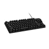 Logitech G G413 TKL SE mechaninė žaidimų klaviatūra (be skaičių bloko, laida, USB, juoda)