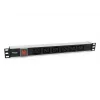 Equip 333319 maitinimo paskirstymo blokas (PDU) 6 AC lizdai 1U juoda
