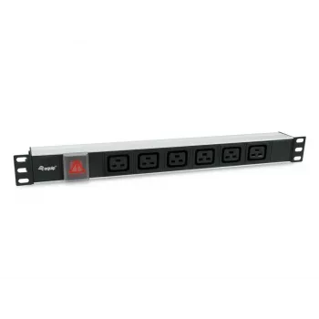 Equip 333319 maitinimo paskirstymo blokas (PDU) 6 AC lizdai 1U juoda