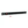 Equip 333319 maitinimo paskirstymo blokas (PDU) 6 AC lizdai 1U juoda