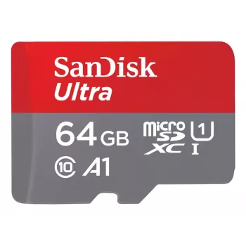 WESTERN DIGITAL SanDisk Ultra micro SDXC 64GB su SD adapteriu 140MB/s A1 Class 10 UHS-I - 2 vnt. pakuotė