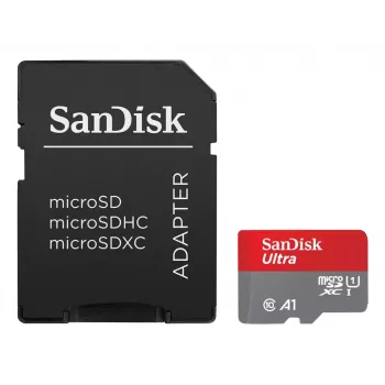 WESTERN DIGITAL SanDisk Ultra micro SDXC 64GB su SD adapteriu 140MB/s A1 Class 10 UHS-I - 2 vnt. pakuotė