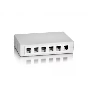 12 prievadų sieninis keystone lizdų dėklas Equip 125460