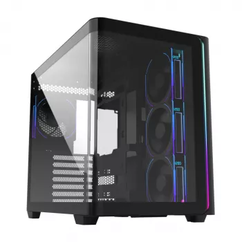 Korpusas FSP M580-BP Plus Midi Tower mITX, mATX Juodas ARGB