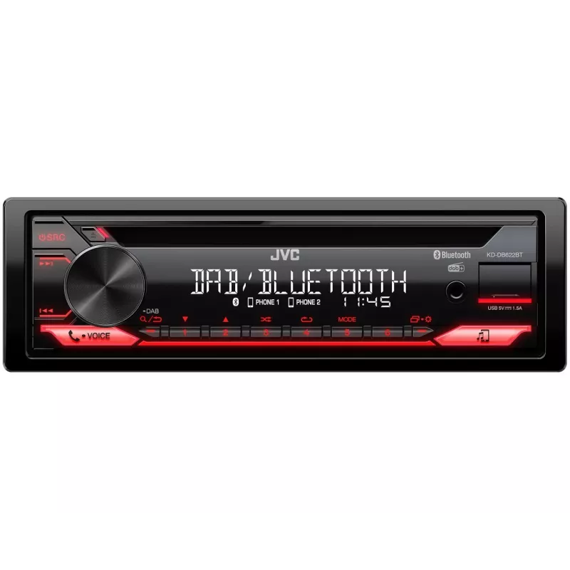 JVC KD-DB622BT automobilinis medijos imtuvas, 200 W, Bluetooth