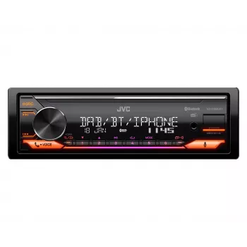 JVC KD-X482DBT Juoda 200 W Bluetooth automobilinis imtuvas