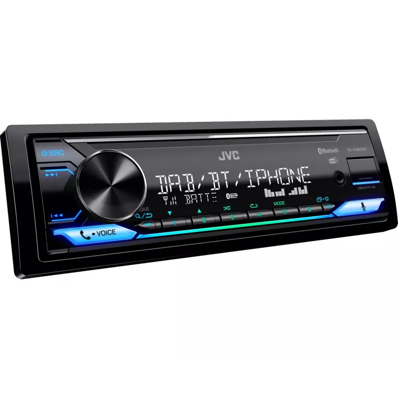 JVC KD-X482DBT Juoda 200 W Bluetooth automobilinis imtuvas