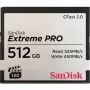 WESTERN DIGITAL SanDisk Extreme Pro CFast 2.0 atminties kortelė 512GB – 525MB/s skaitymo greitis