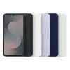 Silicone dėklas Samsung Galaxy S25 FE — Šviesiai mėlyna, 6.7 colio ekranui, mikropluošto vidus