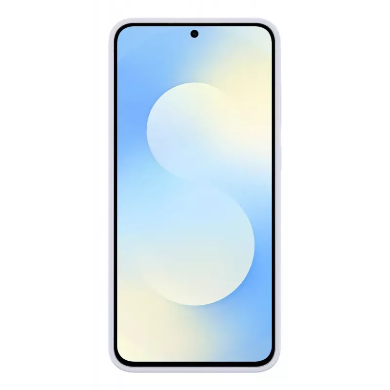 Silicone dėklas Samsung Galaxy S25 FE — Šviesiai mėlyna, 6.7 colio ekranui, mikropluošto vidus