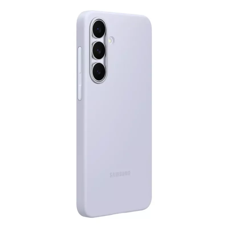Silicone dėklas Samsung Galaxy S25 FE — Šviesiai mėlyna, 6.7 colio ekranui, mikropluošto vidus
