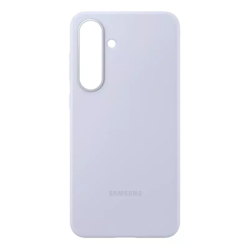 Silicone dėklas Samsung Galaxy S25 FE — Šviesiai mėlyna, 6.7 colio ekranui, mikropluošto vidus