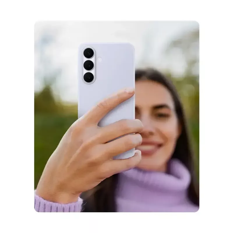 Silicone dėklas Samsung Galaxy S25 FE — Šviesiai mėlyna, 6.7 colio ekranui, mikropluošto vidus