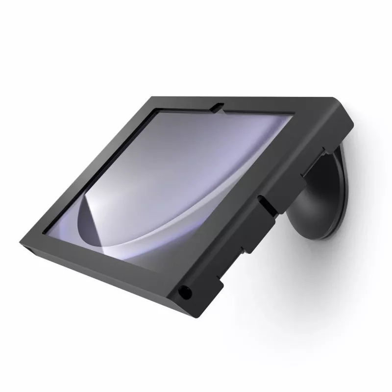 MACLOCKS rinkinys / VESA fiksuotas 45 laipsnių Core Counter stovas arba sieninis laikiklis + Apex Enclosure sieninis laikiklis, skirtas Surface GO (1-4) – juodas