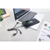 DIGITUS USB įkrovimo laidas USB A - Lightning+micro B+Type-C M/M/M/M 15 cm 3 in 1, pintas, CE, juodas