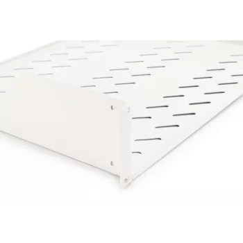 DIGITUS 2U fiksuota lentyna su ventiliacija, pilka (RAL 7035), iki 25 kg, 85x483x350 mm